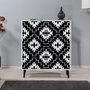 Hanah Home Multilüx Swan Armario Multiusos Blanco y Negro